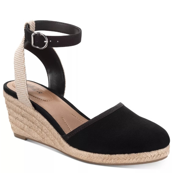 Style & Co. Shoes - Style & Co Mailena Wedge Espadrille Pumps Black -8
